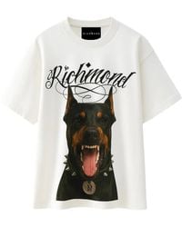 John Richmond - Dog-Print T-Shirt - Lyst