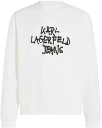 KARL LAGERFELD - Graffiti-Print Sweatshirt - Lyst