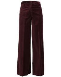 Aspesi - Corduroy Wide-Leg Trousers - Lyst