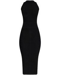 Balmain - Ribbed Bodycon Midi Dress - Lyst