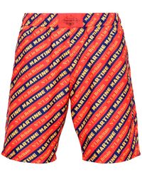 Martine Rose - Logo-Print Swim Shorts - Lyst