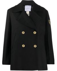 Patou - Virgin Wool Double Breasted Coat - Lyst
