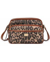 Dolce & Gabbana - Crespo Handtasche mit Leoparden-Print - Lyst