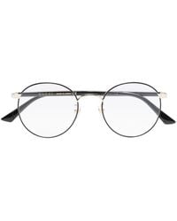 Gucci - Oval-Frame Glasses - Lyst