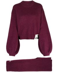 Izzue - Set pantaloni e maglione con applicazione - Lyst