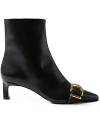 Claudie Pierlot - Buckle-Detail Pointed-Toe Ankle Boots - Lyst