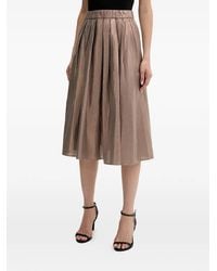 Ouí - Pleated Midi Skirt - Lyst