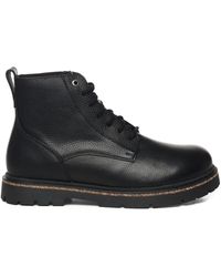 Birkenstock - Highwood Lace-Up Leather Boots - Lyst