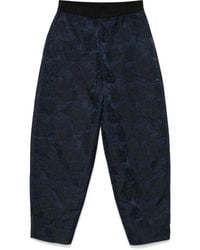 Ganni - Pantalones con motivo botánico en jacquard - Lyst