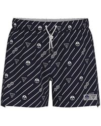 Guess - X North Sails Rope-Motif Logo-Print Swim Shorts - Lyst