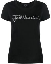 Just Cavalli - T-shirt à logo ornementé - Lyst
