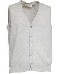 FILIPPO DE LAURENTIIS - Buttoned Sleeveless Waistcoat - Lyst