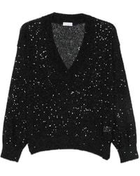 Brunello Cucinelli - Sequin-Embellished Sweater - Lyst
