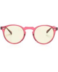 Oliver Peoples - Gregory Round-Frame Sunglasses - Lyst