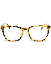 GANT - Tortoiseshell-Effect Rectangle-Frame Glasses - Lyst
