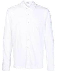 James Perse - Long-Sleeve Knit Shirt - Lyst