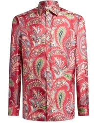 Etro - ペイズリー シルクシャツ - Lyst