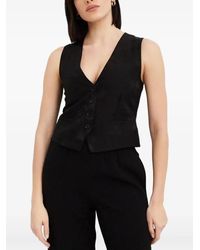 P.A.R.O.S.H. - Button V-Neck Waistcoat - Lyst