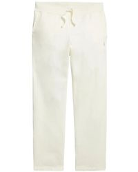 Polo Ralph Lauren - Loopback Cotton Trousers - Lyst