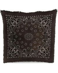 Kujten - Large Paisley-Print Frayed-Edge Bandana - Lyst