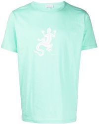 agnès b. - Lizard-print Cotton T-shirt - Lyst