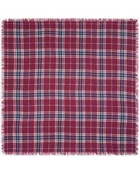Bompard - Tartan Fringed Scarf - Lyst