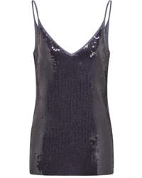 Ferragamo - Sequin-Embellished Tank Top - Lyst