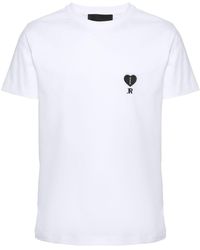 John Richmond - T-Shirt mit Logo-Stickerei - Lyst