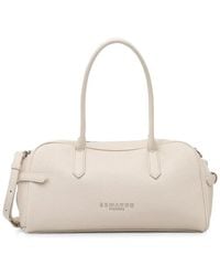 ERMANNO FIRENZE - Logo-Plaque Pebbled Crossbody Bag - Lyst