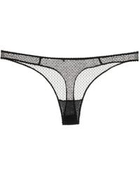 Kiki de Montparnasse - Gehaakte Semi-Doorzichtige String - Lyst
