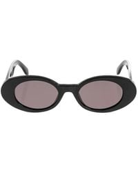 Palm Angels - Logo-Print Round-Frame Sunglasses - Lyst