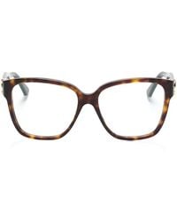 Cartier - Double C Rectangle-Frame Glasses - Lyst