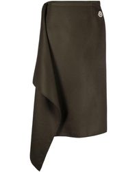 Moncler - Wool Wrap Skirt - Women's - Cashmere/virgin Wool - Lyst
