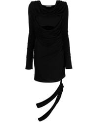 ANDREADAMO - Asymmetric Draped Cut-Out Dress - Lyst