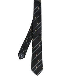 Paul Smith - Embroidered-design Silk Tie - Lyst