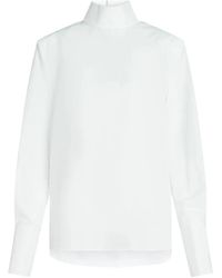 KARL LAGERFELD - High-Neck Blouse - Lyst