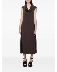 Max Mara - Cowl-Neck Sleeveless Midi Dress - Lyst