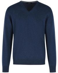Gran Sasso - V-Neck Cashmere Sweater - Lyst
