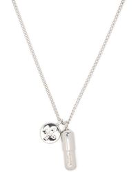 Ambush 925 Silver Ball Chain Necklace in White for Men | Lyst