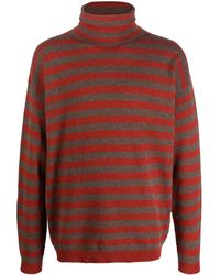 Lardini - Striped Roll Neck Sweater - Lyst
