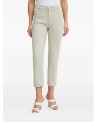 ARMANI EXCHANGE - Logo-Tag Cropped Jeans - Lyst