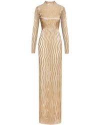 Oscar de la Renta - Vestido de fiesta de tul con lentejuelas - Lyst
