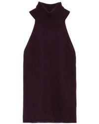 Lisa Yang - High-Neck Ribbed Top - Lyst