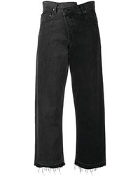 Monse Cropped-Jeans aus Baumwolle - Schwarz