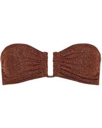 Eres - Flamboyant Ruched Bandeau Bikini Top - Lyst