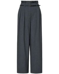 Liu Jo - Flannel Flare Pants - Lyst
