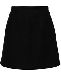Patou - Falda corta de tweed - Lyst