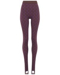 Marine Serre - Moon-Print Jersey Leggings - Lyst