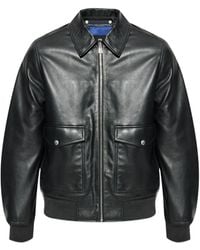 Paul Smith - フラップポケット レザージャケット - Lyst
