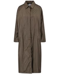 Aspesi - Trench Ceinturé À Manches Raglan - Lyst